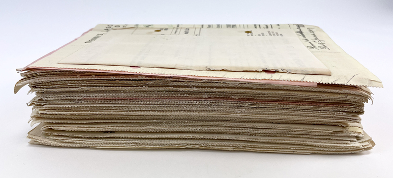 stack of paper documents