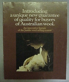 Booklet, Introducing a unique new guarantee of quality for buyers of Australian wool