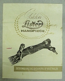 Catalogue, Golden Lister Handpiece