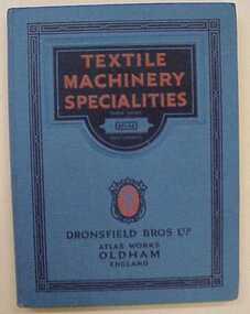 Catalogue, Textile Machinery Specialities