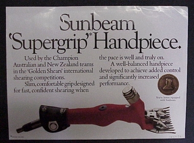 Pamphlet, Sunbeam 'Supergrip' Handpiece