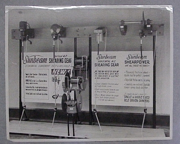 Photograph, Commercial display - full range Sunbeam shearing gear