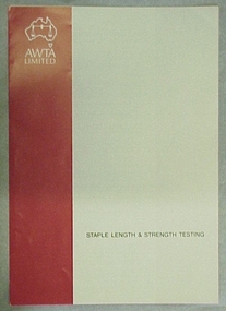 Booklet, Staple Length & Strength Testing
