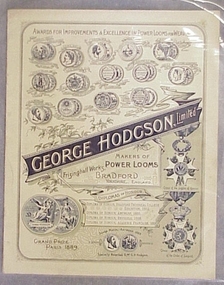 Catalogue, Illustrated catalogue of power looms for weaving, manufactured by George Hodgson Ltd: treading tappet section