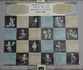 Calendar, Wool promotional calendar 1959-1960