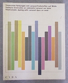 Book, Cloth Sample, Trichromatic dyeing with Lanasol dyes on wool