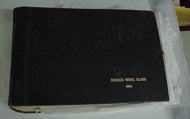 Book, Wool sample, Echuca Wool Class 1954