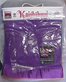 Book, blanket sample, Knighthood satin bound luxury blankets