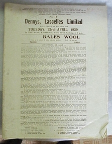 Catalogue, No. 11 Dennys, Lascelles Limited will offer by auction on Tuesday, 23rd April, 1929