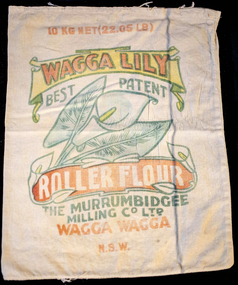 Textile - Wagga Lily Flour Bag, Murrumbidgee Milling Co Ltd