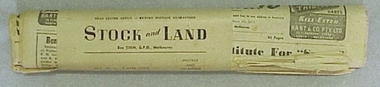 Newspaper, Stock and Land