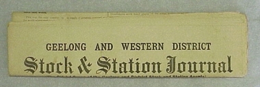 Newspaper, Stock and Station Journal