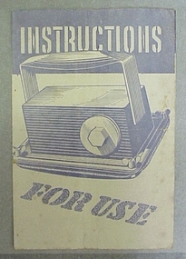 Pamphlet, Instructions for use - Flexopad