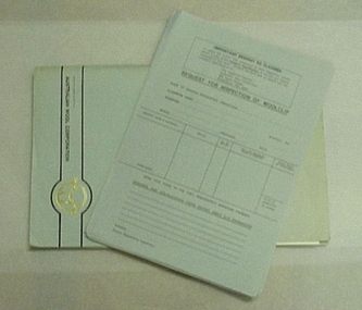 Form, Request for Inspection of Wool Clip