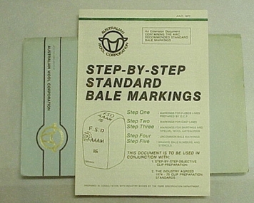 Pamphlet, Step-by-step standard bale markings