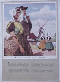 Poster, Costumes of Europe in Wool- Holland