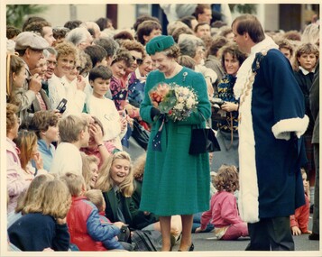 Photograph, Queen Elizabeth in Geelong, 1988