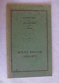 Journal, Wool review 1974-1975, 1975