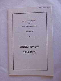 Journal, Wool review 1984-1985