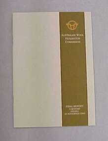 Report, Australian Wool Realisation Commission Final Report 1993