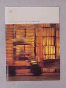 Booklet, Introducing Woolstock Australia Limited