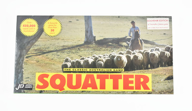 Leisure object - Game, Board, Squatter: the classic Australian game. Souvenir edition
