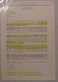 Letter, [Squatter]