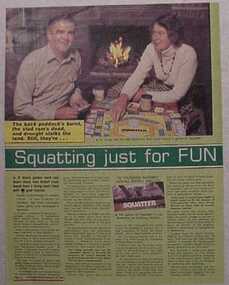 Newspaper Clipping, Squatting just for fun