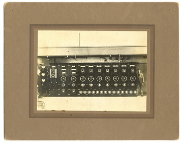 Photograph, [Main switchboard, main boilerhouse]