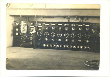 Photograph, [Main switchboard, main boilerhouse]