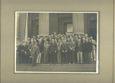 Photograph - Group Portrait, Geelong City Hall, Classweave Industries Pty Ltd, 1920