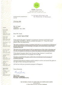 Letter, [Squatter]