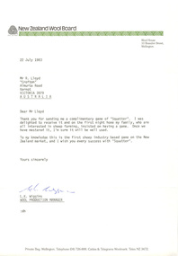 Letter, [Squatter]