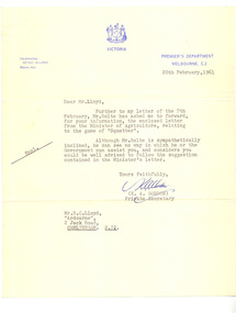Letter, [Squatter]