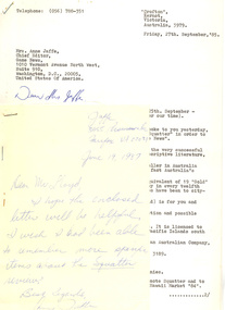 Correspondence, [Squatter]