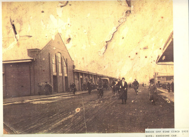 Photograph, Knock off time circa 1922