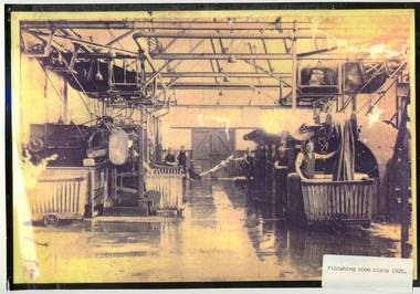 Photograph, Finishing room circa 1920