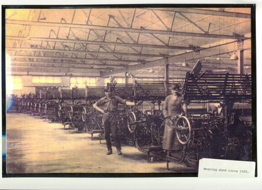 Photograph, Weaving shed circa 1920