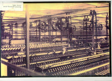 Photograph, Worsted spinning plant circa 1920