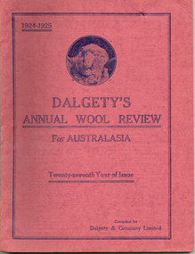 Report, Dalgety's Annual Wool Review for Australasia: 1924-1925
