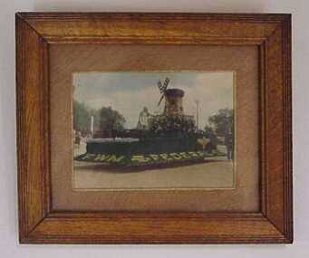 Photograph, [Federal Woollen Mills "Windmill float"]