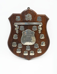 Ephemera - Trophy, Hammerton & Sons, Blue Triangle Basketball Association 1931: Collins Bros Challenge Shield B Grade Teams, 1931