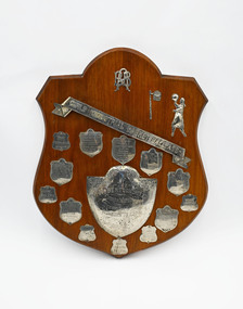 Ephemera - Trophy, Hammerton & Sons, Girls Industrial Basket Ball Assn: The Robertson Shield Competition 1924, 1931