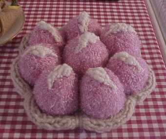 Textile Handcraft, The Afternoon Tea Party: Plate of Jelly Cakes