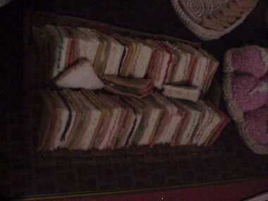 Textile Handcraft, The Afternoon Tea Party: Plate of Sandwiches