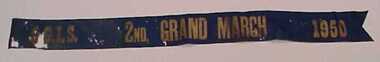 Ribbon, GGIS 2nd. Grand March, 1950