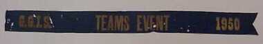 Ribbon, GGIS teams event, 1950