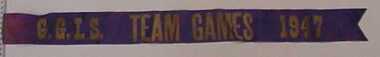 Ribbon, GGIS team games, 1947