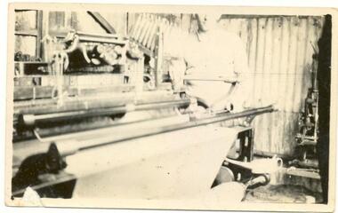 Photograph, [Fred's loom]