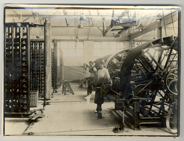 Photograph, [Federal Mill: warping machine c1918-1920]